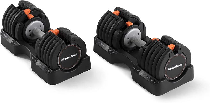 Photo 1 of  NordicTrack 55 Lb. Select-A-Weight Dumbbells, PAIR