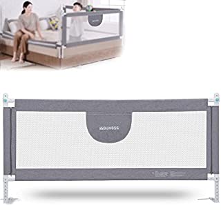 Photo 1 of Bed Rail for Toddlers, Queen Bed Toddler Rail, Bed Guard Rail for Toddlers King Size Bed, Infants Safety Bed Guardrail, Baby Protector Rail with Breathable Fabric (77"- Pack of 1)