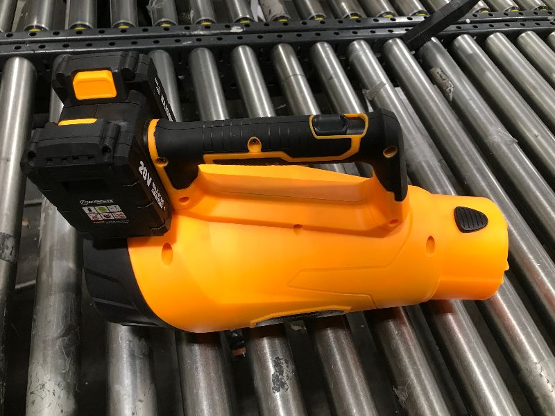 Photo 3 of  Leaf Blower, 40V Cordless Leaf Blower 380 CFM 110 MPH, Battery Powered Blower with Variable Speed, Two Batteries and Dual Port Fast Charger, WORKSITE 