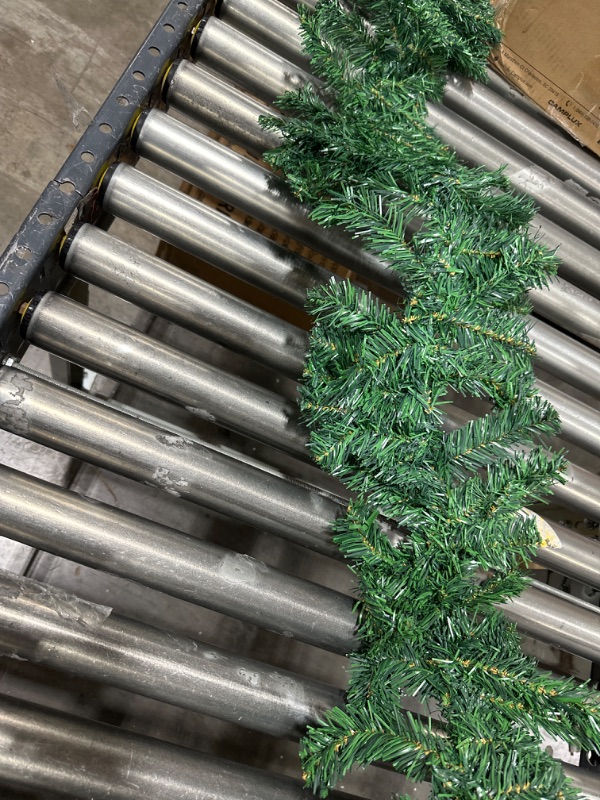 Photo 1 of 9 Foot  Pine Branches Christmas Garlands with 280 Branches for Xmas Indoor Outdoor Decor