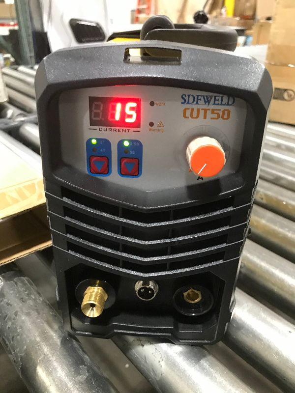 Photo 2 of  Plasma Cutter with Pilot Arc 50A, CUT50 110/220V Dual Voltage Plasma Cutting Machine 12mm Clean Cutting Thickness 