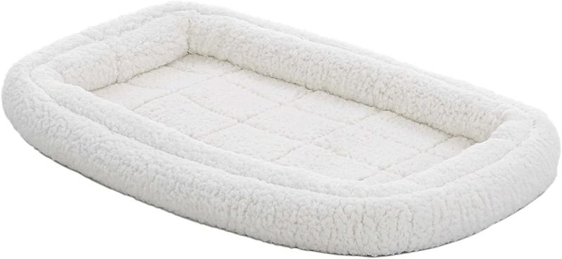 Photo 1 of  Double Bolster Pet Bed | 36-Inch Dog Bed ideal for Medium / Large Dog Breeds & fits 36-Inch Long Dog Crates 