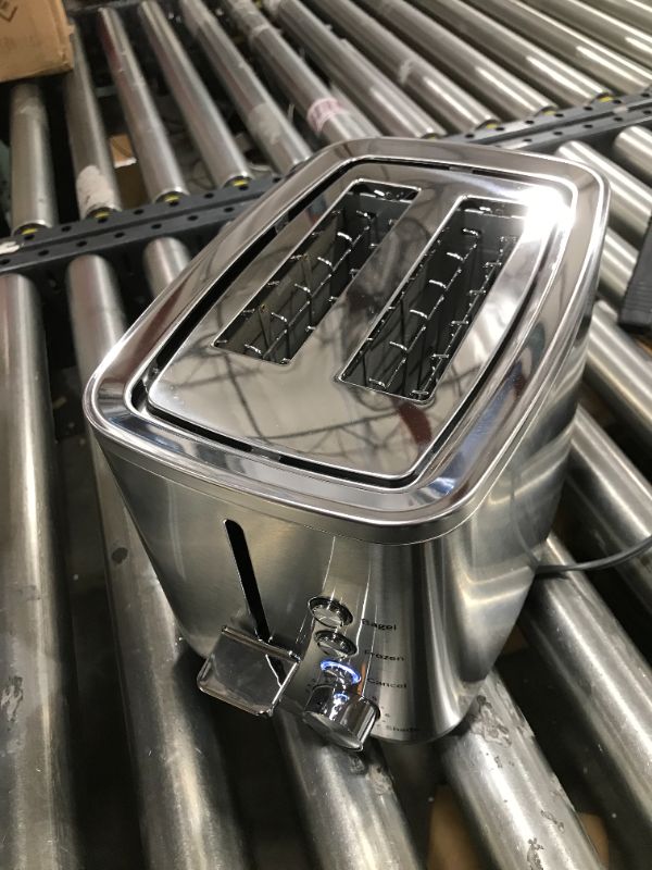 Photo 2 of GE Stainless Steel Toaster | 2 Slice | Extra Wide Slots for Toasting Bagels, Breads, Waffles & More | 7 Shade Options for the Entire Household to Enjoy | Countertop Kitchen Essentials | 850 Watts
