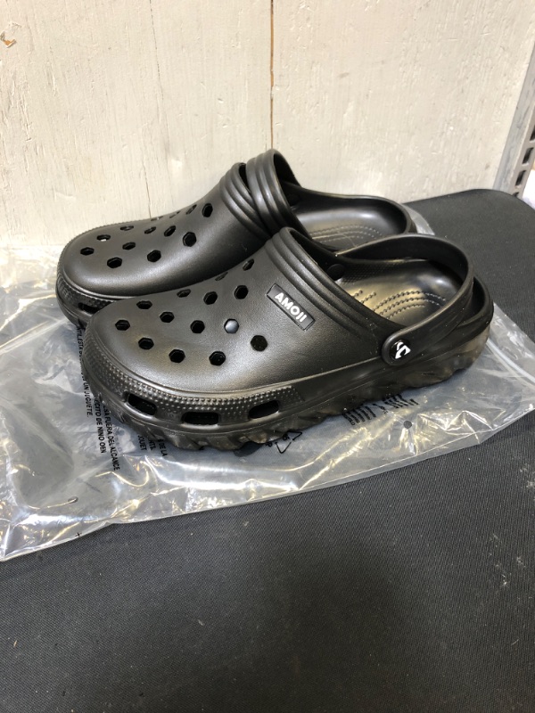 Photo 1 of AMOJI- CROC TYPE SLIPPERS FOR MEN SIZE 10.5 (BLACK) 