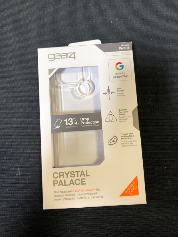 Photo 2 of Gear4 Crystal Palace Hard Case for Google Pixel 5 - Clear
