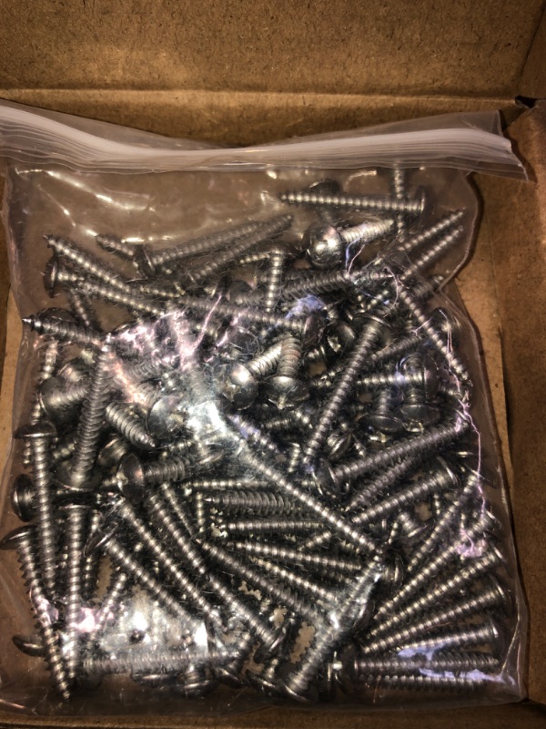 Photo 2 of #6 x 1" Stainless Truss Head Sheet Metal Screws Wood Screws 100 of Pack, Stainless Steel 304 (18-8), Bright Finish, Full Thread, Self Tapping Phillips Drive Screws