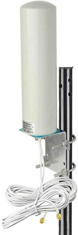 Photo 1 of High Gain 10-12dBi Dual SMA Male 698-2700 MHz 3G/4G LTE Omni-Directional Outdoor Pole/Wall Mount Antenna for Mobile Cell Phone Cellular 4G LTE Router Modem Gateway
