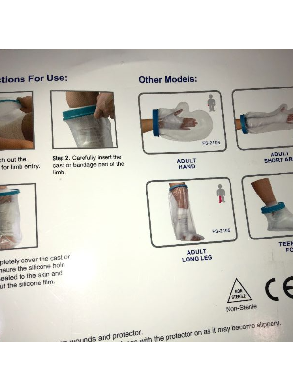 Photo 3 of ?2020 Upgraded?Waterproof Leg Cast Cover for Shower and Bath