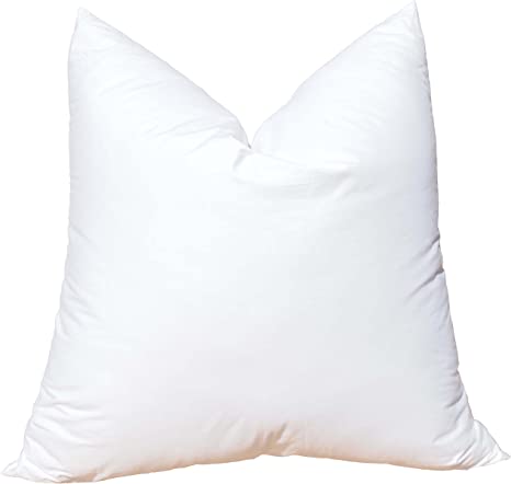 Photo 1 of 24x24 Euro Throw Pillow Inserts-Down Feather Pillow Insert-Cotton Fabric--White---FACTORY SEALED