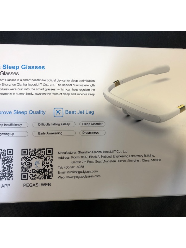 Photo 5 of PEGASI 2 - Smart Light Therapy Glasses, Improve Your Sleep in 7 Days, Feather-Light, Research-Backed Blue-Green Light, Boost Energy, Beat Jet Lag (Traveling Case Included)