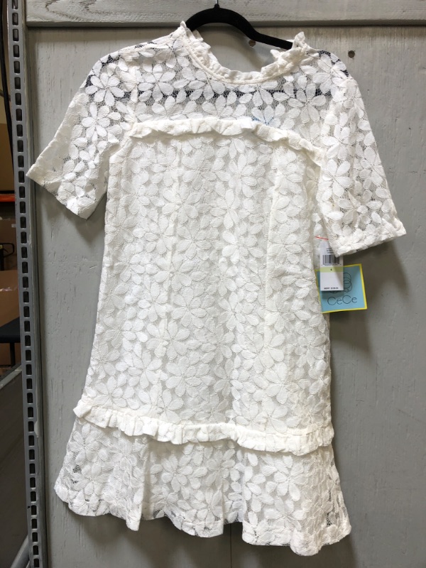 Photo 2 of CeCe Elbow Sleeve Mix Media Lace Dress SIZE 4 