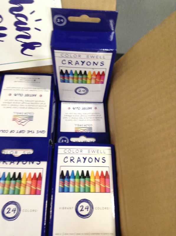 Photo 2 of Color Swell Bulk Crayon Packs - 36 Boxes of 24 Vibrant Colored Crayons of Teacher Quality Durable Bulk Crayons for Classroom and Home