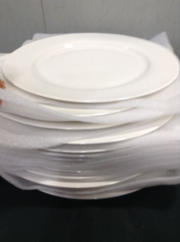 Photo 2 of amHomel 12-Piece Perdurable Porcelain Dinner Plates