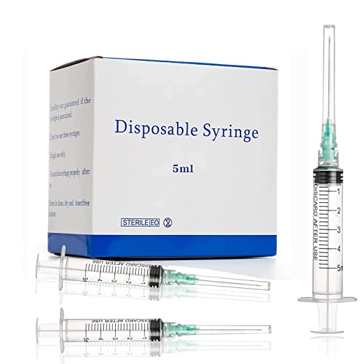 Photo 1 of 5ml 20g 1.5 Inch Disposable Luer Lock Lab Supplies Individually Packaged