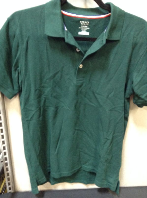 Photo 2 of French Toast Boys' Short Sleeve Pique Polo Shirt (Standard and Husky)--Size L