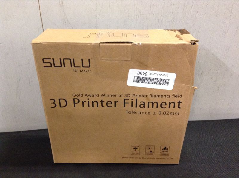 Photo 4 of SUNLU PLA 3D Printer Filament, PLA Filament 1.75 mm Dimensional Accuracy +/- 0.02 mm, 1 kg Spool, PLA White