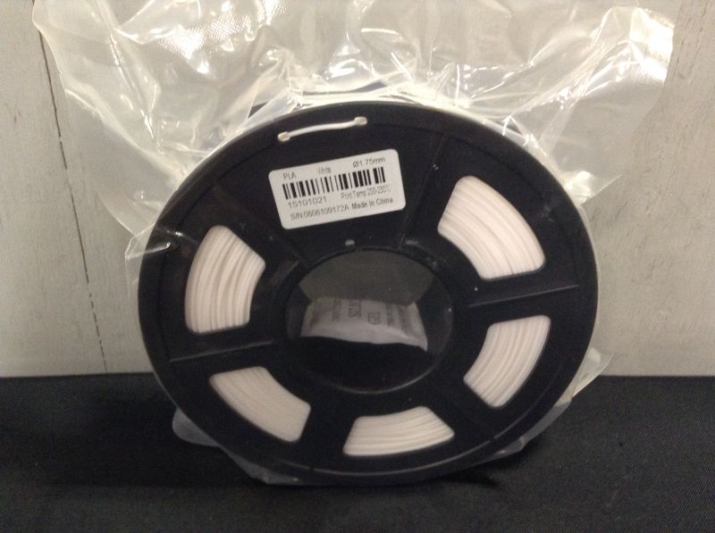 Photo 3 of SUNLU PLA 3D Printer Filament, PLA Filament 1.75 mm Dimensional Accuracy +/- 0.02 mm, 1 kg Spool, PLA White