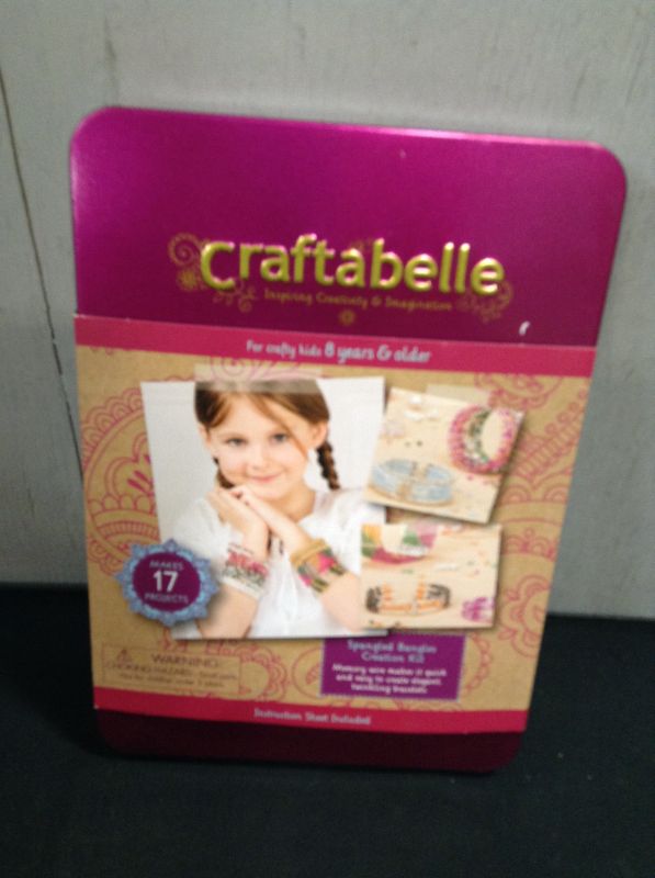 Photo 3 of Craftabelle Sequin Bracelet Making Kit - Bracelet Making Kit - 366 Piece Memory Wire Jewelry Set - DIY Jewelry Making Kit for Kids 8+---Factory sealed