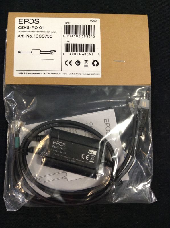 Photo 2 of CEHS-PO01 Polycom Adapter Cable for Electronic Hook Switch - Soundpoint IP 430 & Above---Factory sealed