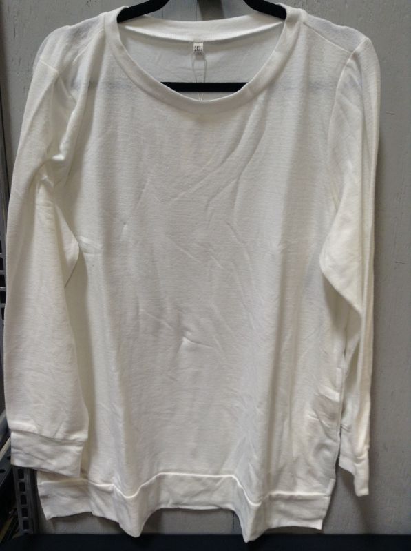 Photo 1 of AUSELILY Long Sweatshirts for Women Side Split Womens Tunic Sweatshirts--Size 2XL