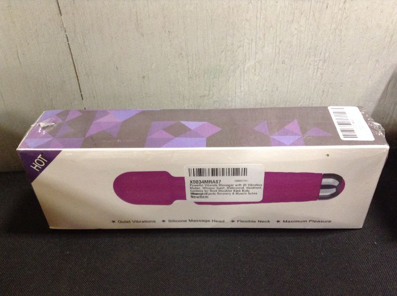 Photo 2 of AHAKAC Powerful Viberate Massager with 20 Vibration Modes, Whisper Quiet, Purple---Factory sealed