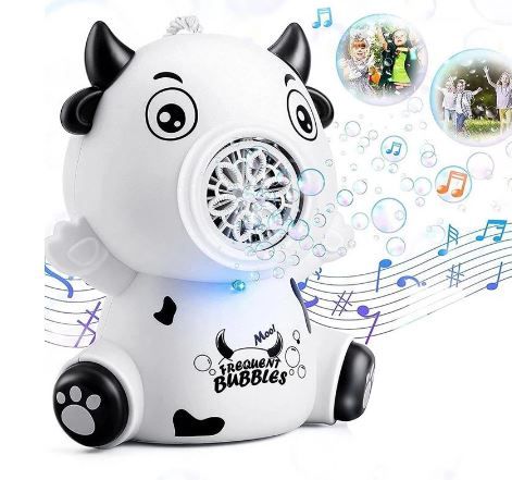 Photo 1 of Bubble Machine For Kids Portable Automatic Bubble Maker With Light And Music For Children Bubble Blower Garden Games