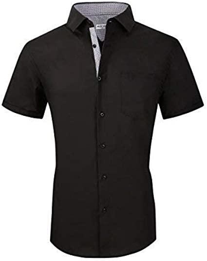 Photo 1 of Alex Vando Men's Casual Button Down Short Sleeve Dress Shirts
Size L