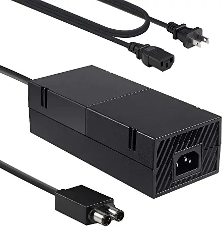 Photo 1 of Xbox One Power Supply Brick with Power Cord, uowlbear Replacement AC Adapter Charger for Xbox One Console 100-240V Auto Voltage Low Noise Version -Built in Silent Fan
