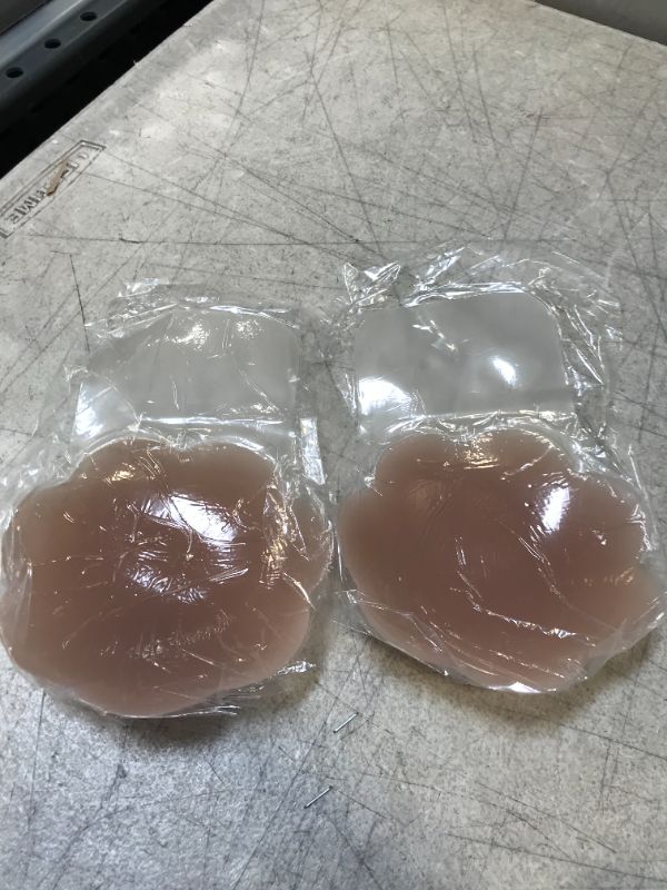 Photo 2 of Breast Lift Pasties Nipple Cover: 5.1inch Silicone Strapless Sticky Bra for Women Reusable --- NEW NOT IN ORIGINAL PACKAGING 
