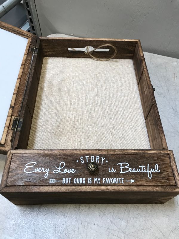 Photo 3 of AW BRIDAL 11X16 Large Shadow Box Picture Frames Deep Shadow Boxes Display Cases with Removable Shelves and Drawers, Wooden Memory Boxes for Keepsakes with Slot
