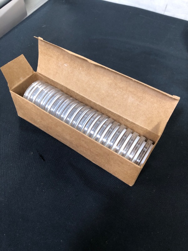 Photo 2 of 20 Pcs Clear Plastic Coin Capsules