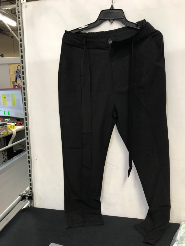 Photo 1 of Acelitt Womens Casual Pants Capris Drawstring Elastic Waist Comfy Trousers with Pockets SIZE M