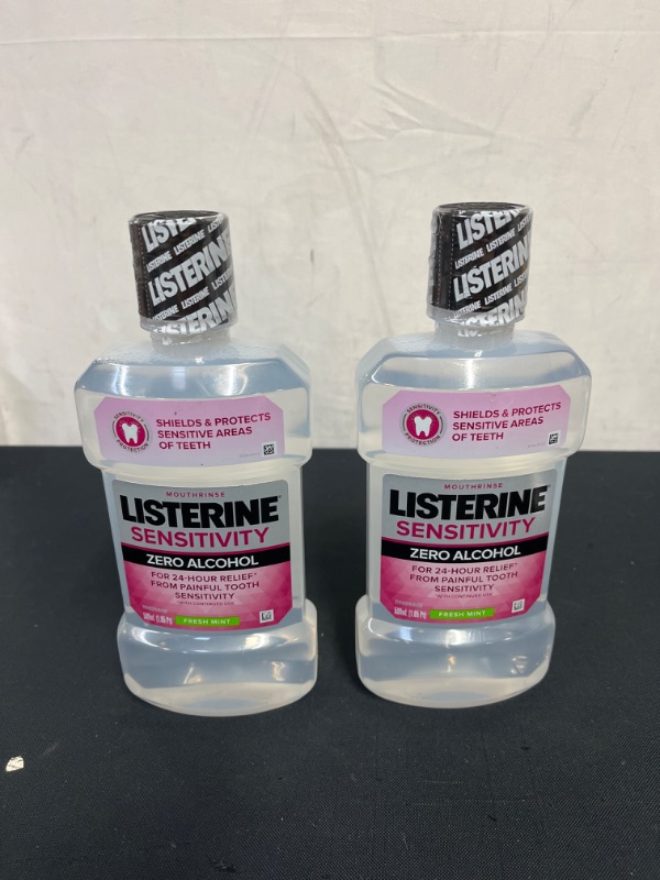 Photo 2 of 2 PC, Listerine Sensitivity Alcohol Free Mouthwash, Fresh Mint - 1.05 pt bottle