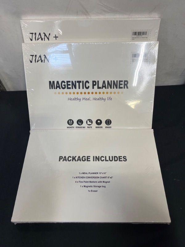 Photo 1 of 3 PC, JIAN + MAGNETIC PLANNER