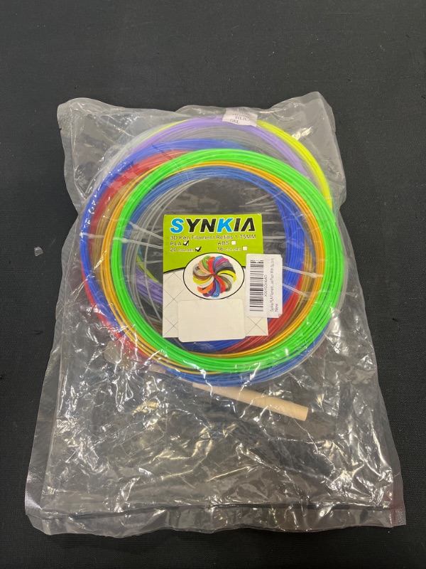 Photo 2 of  1.75mm PLA 3D Pen/Printer Filament Refill, 20 Colors, Each Color 10ft, Total 220ft PLA Filament Sample Pack, Support with MYNT3D SCRIB3D 3D Printing Pen, Compatible with 3Doodler Pen
