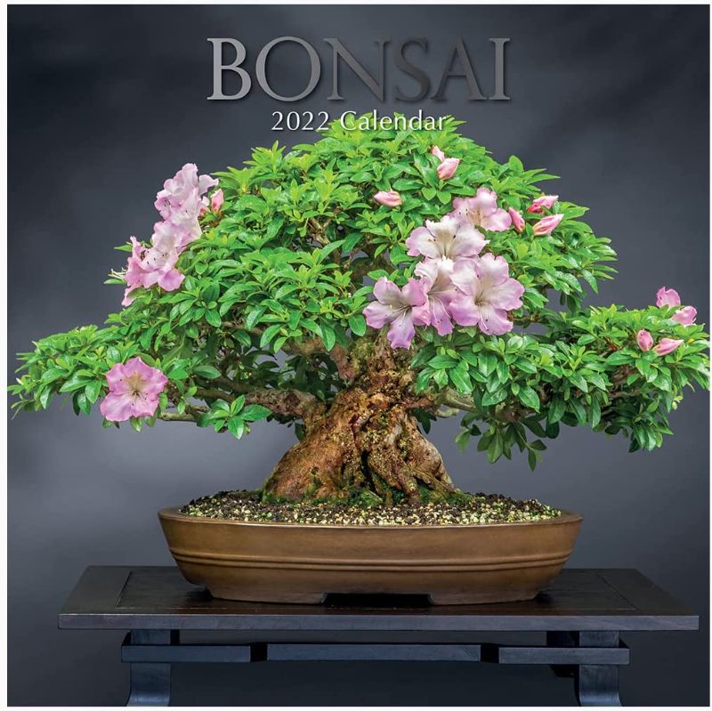 Photo 1 of 2 PC 2022 Square Wall Calendar - Bonsai, 12 x 12 Inch Monthly View, 16-Month, Floral Theme, Includes 180 Reminder Stickers
