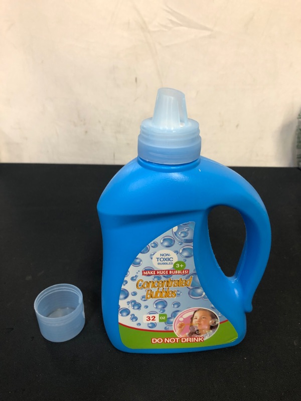 Photo 2 of 32 oz Bubble Refill Solution (up to 2.5 gallons), Nontoxic Bubble Concentrate for Kids, Bubble Machine, Bubble Wand, Bubble Gun, Bubble Blower, Party Favors.
