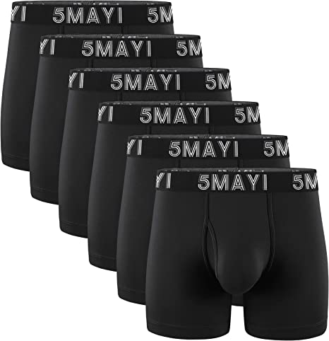 Photo 1 of 5Mayi Boxer Briefs Mens Underwear Cotton Mens Boxer Briefs Underwear for Men PackXL
