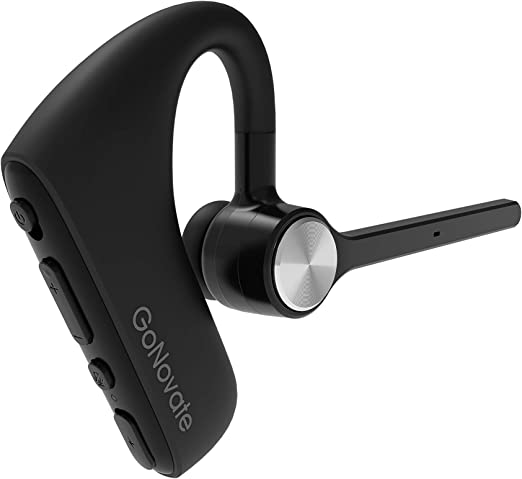 Photo 1 of GoNovate C20 Bluetooth Headset 5.0, Dual Mic Noise Canceling 16H Talktime AptX-HD, Bluetooth Earpiece Compatible with iPhone Android, for Driving/Business/Office