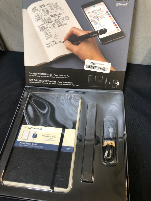 Photo 3 of Moleskine Pen+ Smart Writing Set Pen & Dotted Smart Notebook - Use with Moleskine App for Digitally Storing Notes (Only compatible with Moleskine Smart Notebooks)