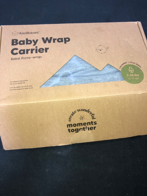 Photo 2 of Baby Wrap Carrier All-in-1 Stretchy Baby Wraps - Baby Sling - Infant Carrier - Babys Wrap - Hands Free Babies Carrier Wraps - Baby Shower Gift (Classic Gray)