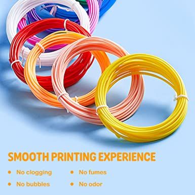 Photo 1 of 3D Pen Filament PLA Refills 20 Colors, 16 ft per Color Total 320 ft 1.75mm Filament for 3D Pen - factory seal