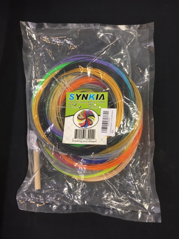 Photo 2 of 3D Pen Filament PLA Refills 20 Colors, 16 ft per Color Total 320 ft 1.75mm Filament for 3D Pen - factory seal