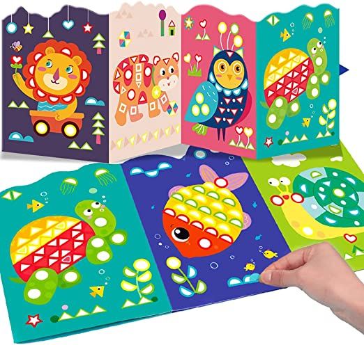 Photo 1 of 12 Themes Reusable Reward Sticker Play Board Gift for Kids Child,Durable Waterproof Activity Book Quiet Book Stickers Play Set Stickers Book Static Book Handmade DIY Stickers Animals Decals Book.
