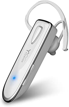 Photo 1 of YW YUWISS Bluetooth Earpiece for Cell Phone with Mic Wireless in Ear Earbud Headphones Car Headset with 20 Hours Noise Canceling Hands Free Calling Compatible Driving, iPhone, Samsung (White)
