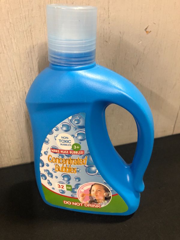 Photo 2 of 32 oz Bubble Refill Solution (up to 2.5 gallons), Nontoxic Bubble Concentrate for Kids, Bubble Machine, Bubble Wand, Bubble Gun, Bubble Blower, Party Favors.
