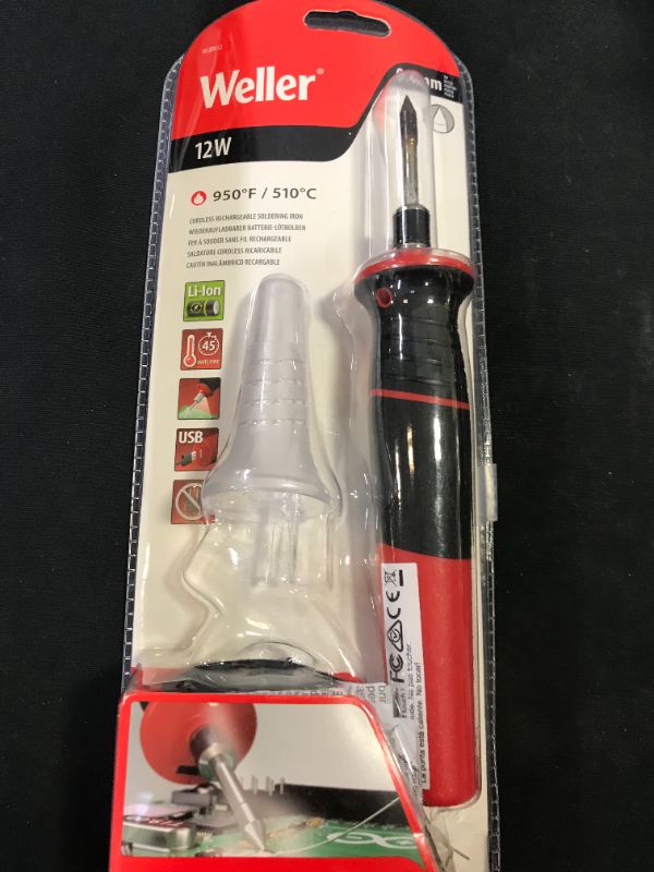 Photo 1 of ****DOESN'T HEAT ***Weller 12W Cordless Rechargeable Soldering Iron, Lithium-Ion Battery Powered - WLBRK12 --- UNABLE TO TEST 
