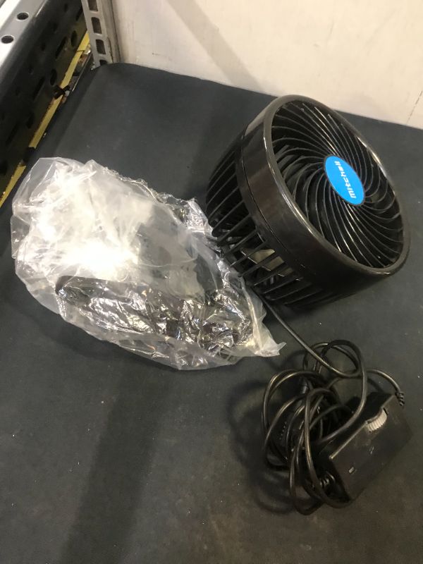 Photo 1 of Alagoo 12V 6''Car Cooling Fan Automobile Vehicle Clip Fan Powerful Quiet Ventilation Electric Car Fans with Adjustable Clip and Cigarette Lighter Plug for Car/Vehicle