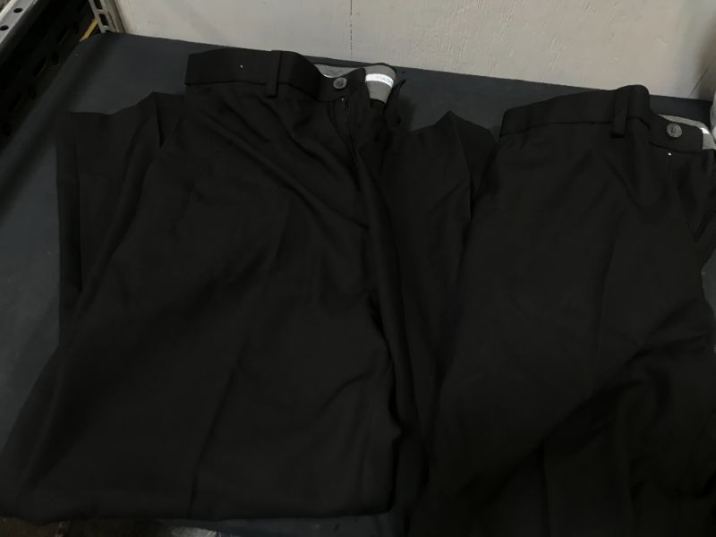 Photo 1 of 38X30 MENS DRESS PANTS PACK OF 2 BLACK 