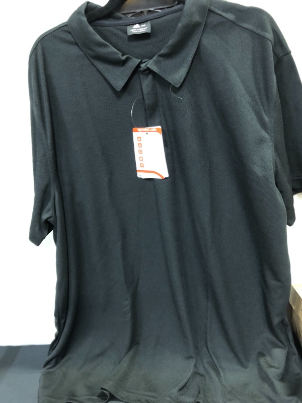 Photo 1 of Claiborne Men's Polo Shirt Size XL Black Short Sleeve 